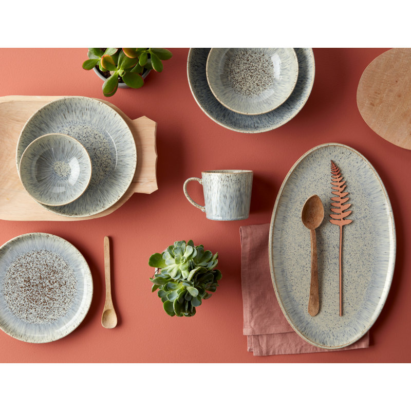 Denby Halo Speckle Stoneware Dinnerware Set of 12 & Reviews Wayfair